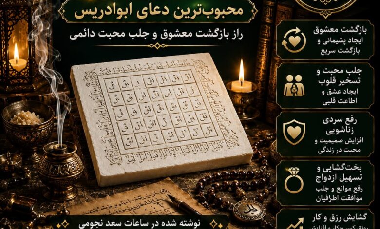 دعای خشت سفید چیست؟ بررسی راز محبوبترین دعای ابوادریس جادوگر مشهور دعای خشت سفید چیست؟ بررسی راز محبوبترین دعای ابوادریس جادوگر مشهور