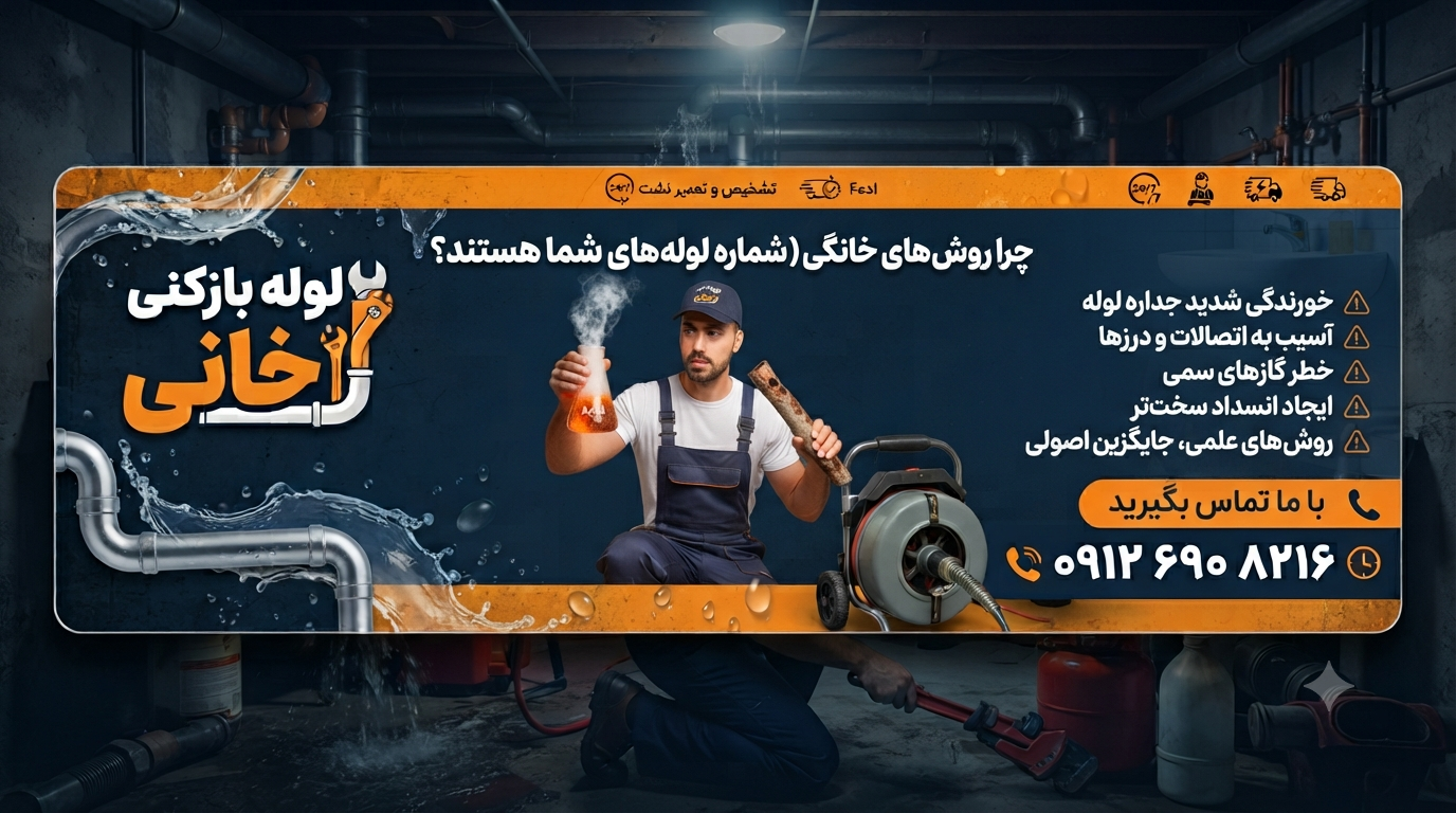 چرا روش‌های خانگی (اسید و محلول) دشمن شماره یک لوله های شما هستند؟