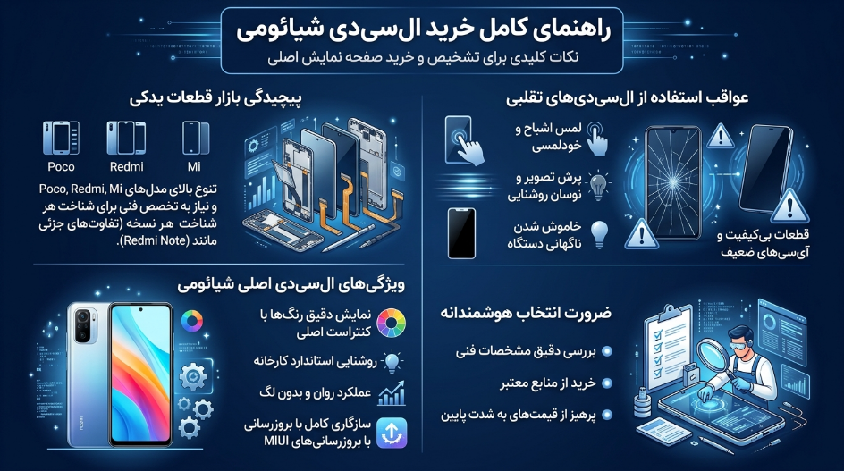 راهنمای جامع تعویض و تهیه ال سی دی ریلمی و شیائومی راهنمای خرید ال سی دی موبایل شیائومی
