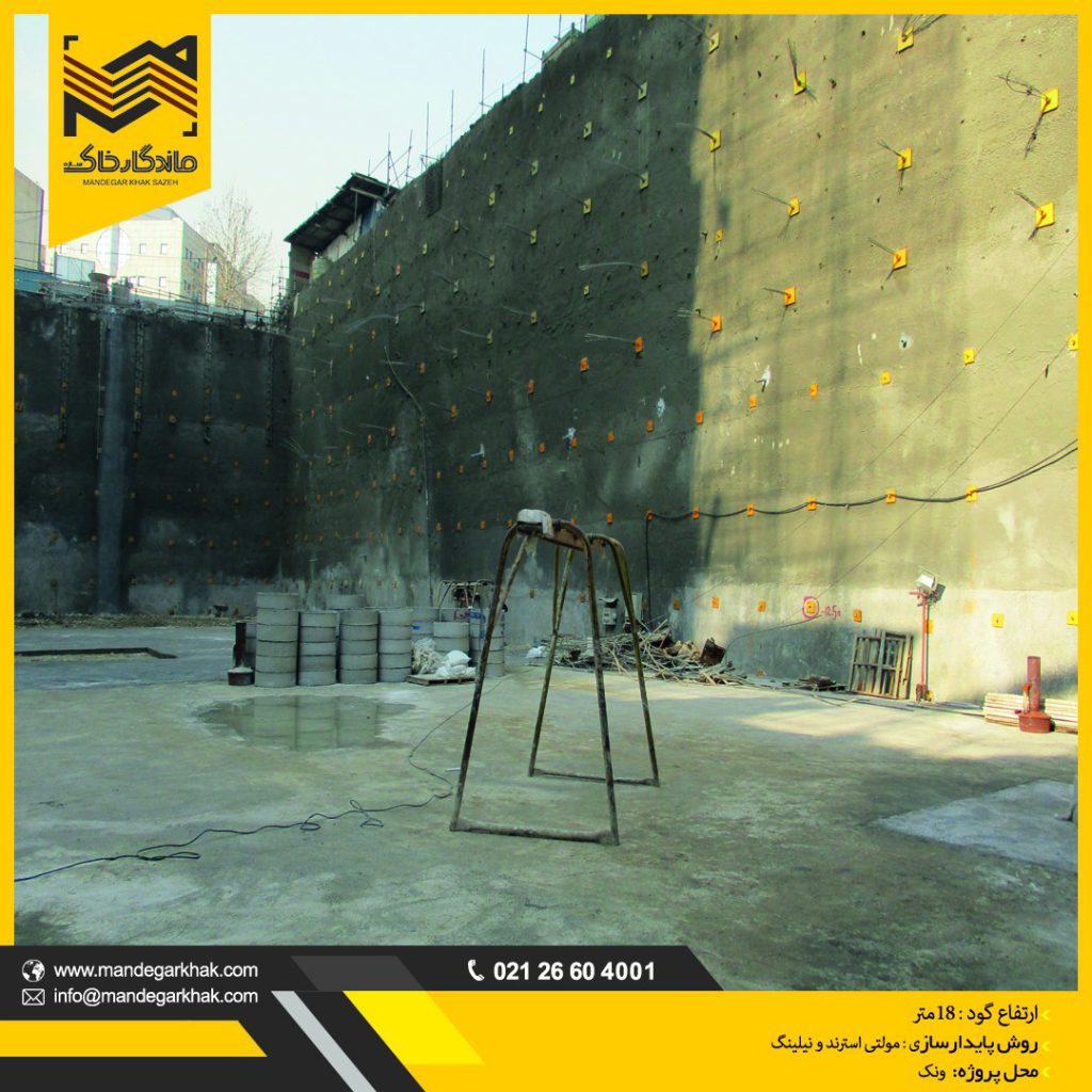 اجرای نیلینگ - شرکت پیمانگار ماندگار خاک